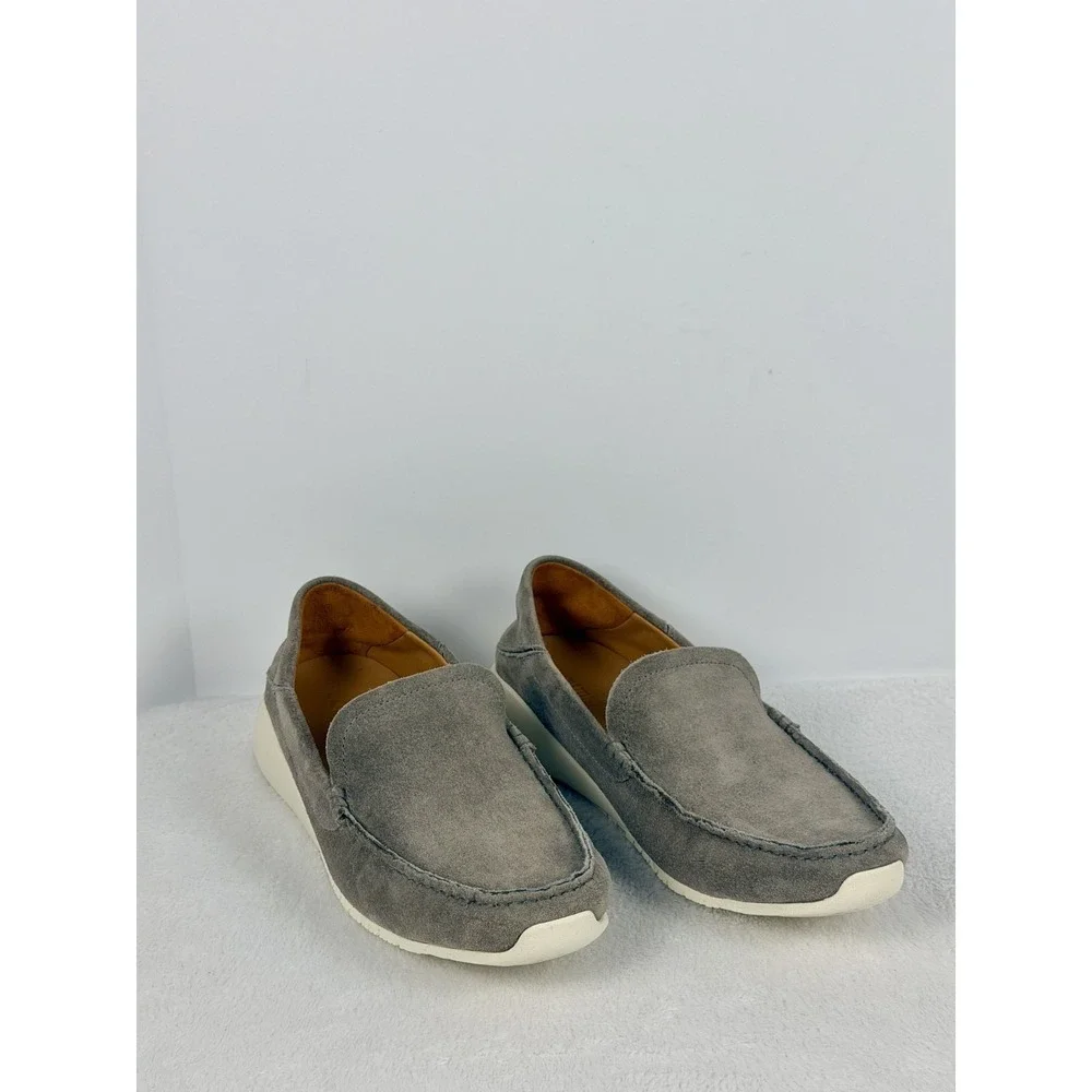 OluKai Ka'a Loafer Men's 10.5 Cooler Grey Suede Slip On Drop-In Heel 10535-1G1G